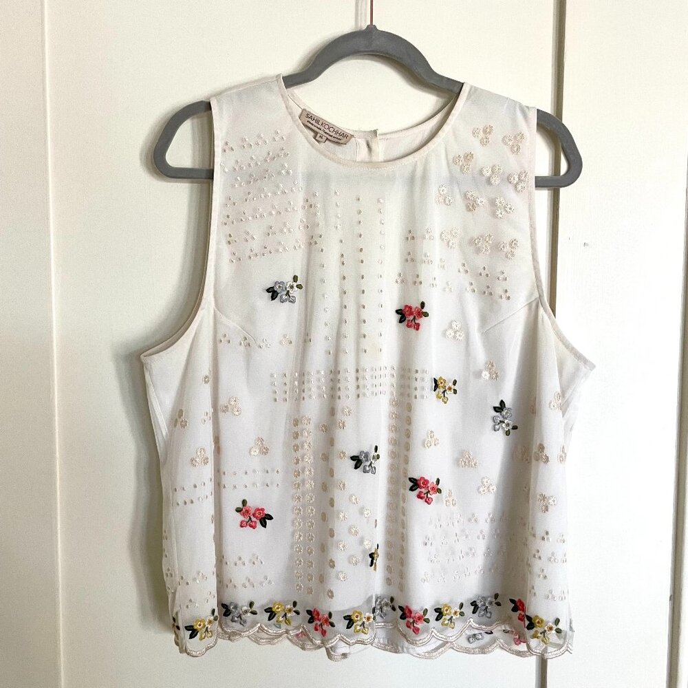 Sahil Kochhar Floral Embroidered Top